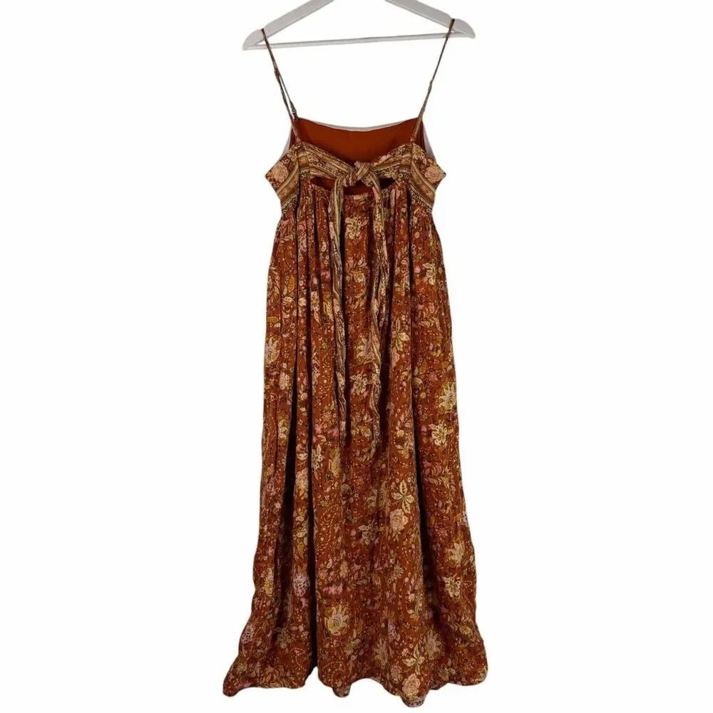 American Eagle Large Boho Floral Maxi Dress Tie Back - Picture 2 of 11
